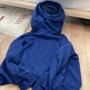 NIKE BLUE FUNNEL NECK/HOOD HOODIE SIZE M